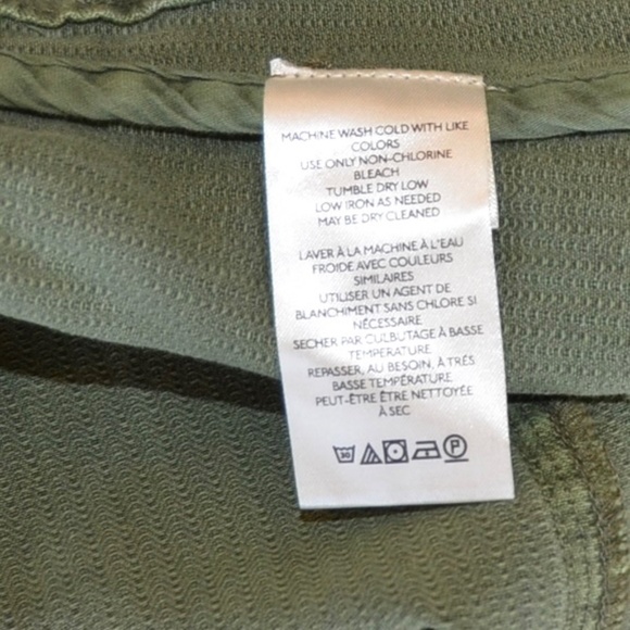 Free People Olive Green One Button Denim Jacket - Picture 5 of 11